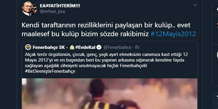 12 Mayıs Fenerbahçe & Galatasaray Paylaşımları 13