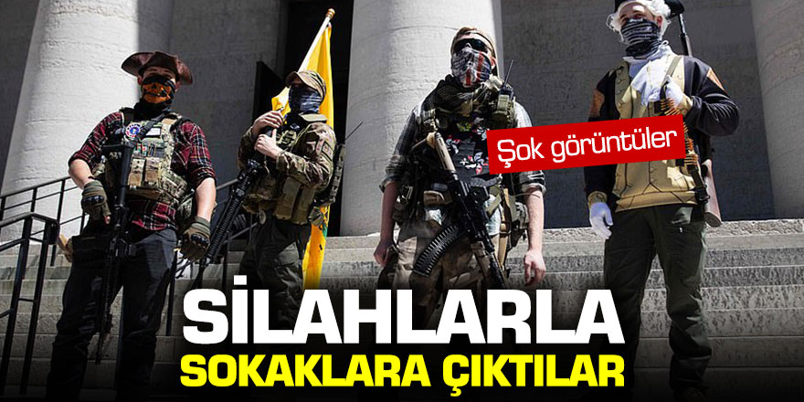 ABD'de karantina karşıtı protestocular silahlarla sokağa çıktı