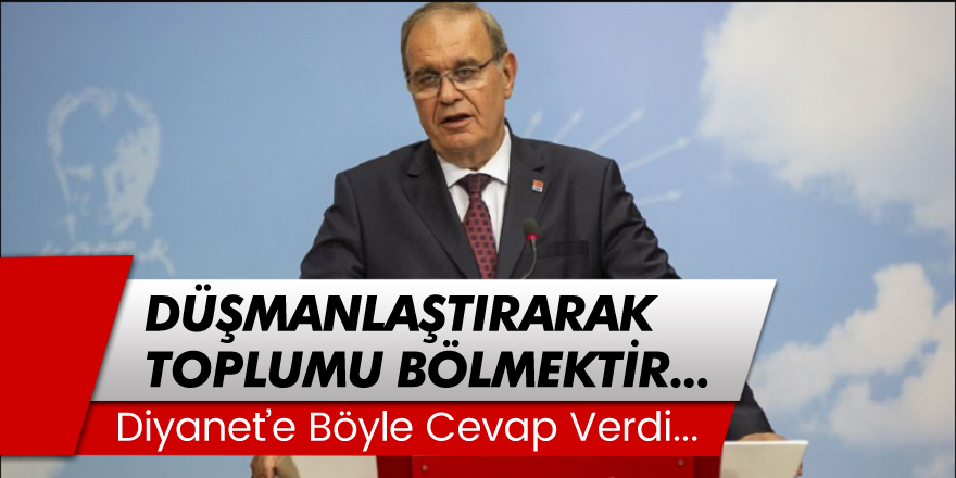 Faik Öztrak, Diyanet'e Böyle Cevap Verdi... 'Düşmanlaştırarak Toplumu Bölmektir'