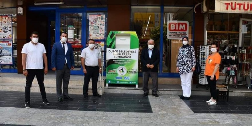 Düzce’de erzak kumbarası Projesi hayata geçirildi