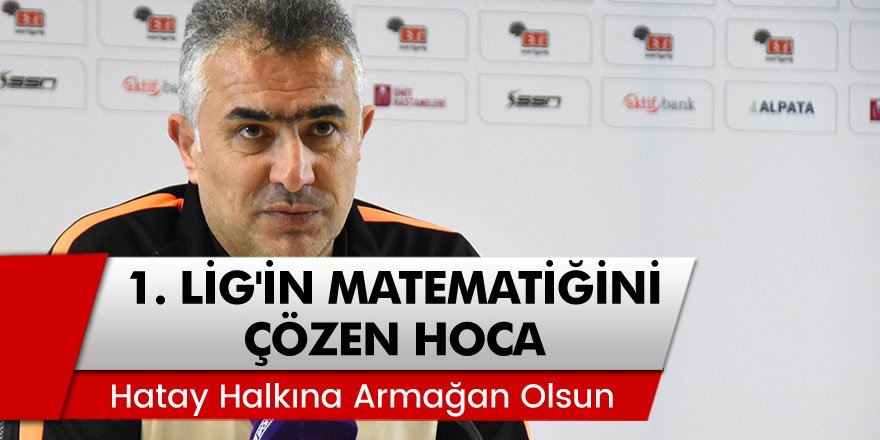 1. Lig'in matematiğini çözen hoca Mehmet Altıparmak