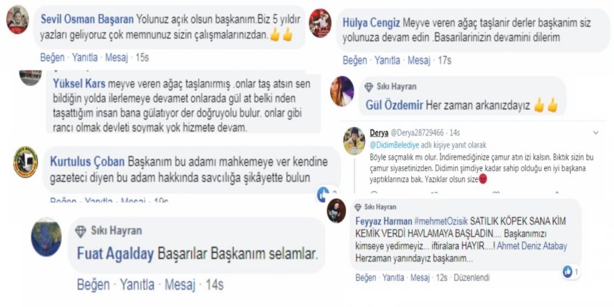 Didimliler Deniz Atabay’a sahip çıkıyor