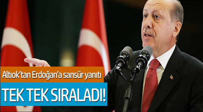 Zeynep Altıok'tan Erdoğan'a sansür yanıtı