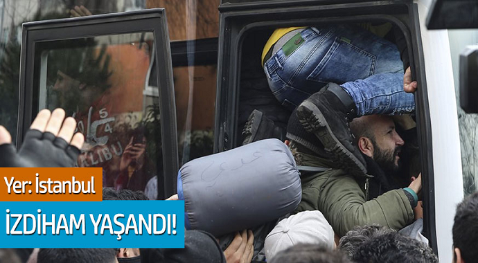 Yer: İstanbul Sığınmacılar İzdiham Yaşattı