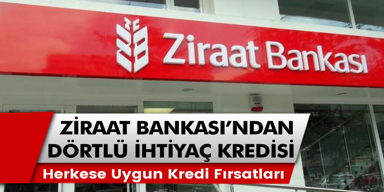 Ziraat bankasından emekli ve çalışanlar için müjde! Dört farklı ihtiyaç kredisi paketleri açıklandı ve başvuru süreçleri başladı…