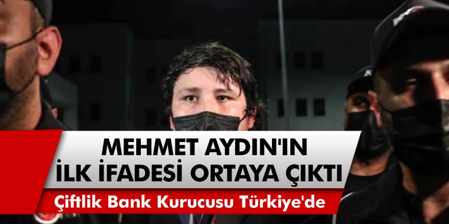 Çiftlik Bank Kurucusu 'Tosuncuk' Lakaplı Mehmet Aydın'ın İlk İfadesi Ortaya Çıktı