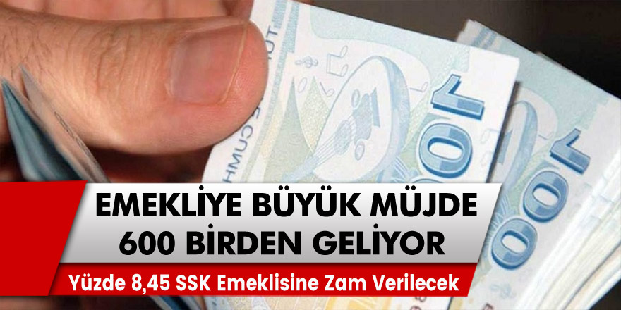 Emeklilere Ay Ortasında Ek Ödeme Müjdesi! 600 TL Birden Geliyor…