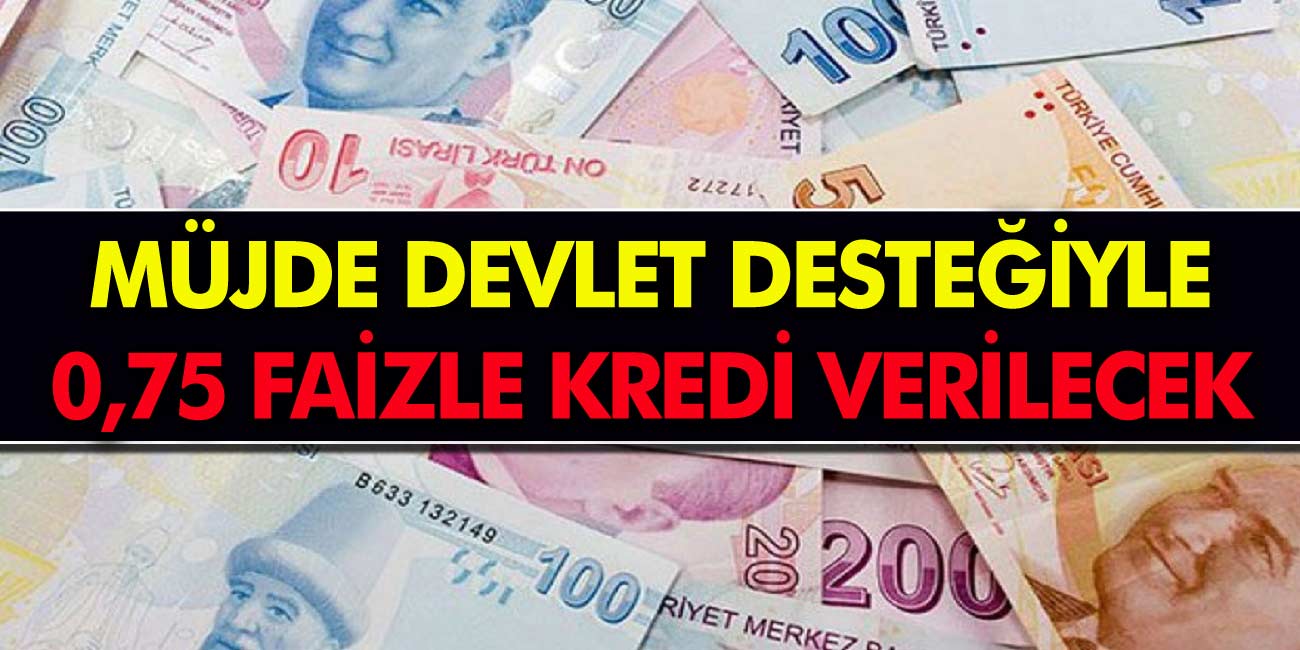 Son Dakika Duyurusu Yapıldı: Devlet Desteğiyle 0,75 Faizli Kredi Verilecek…