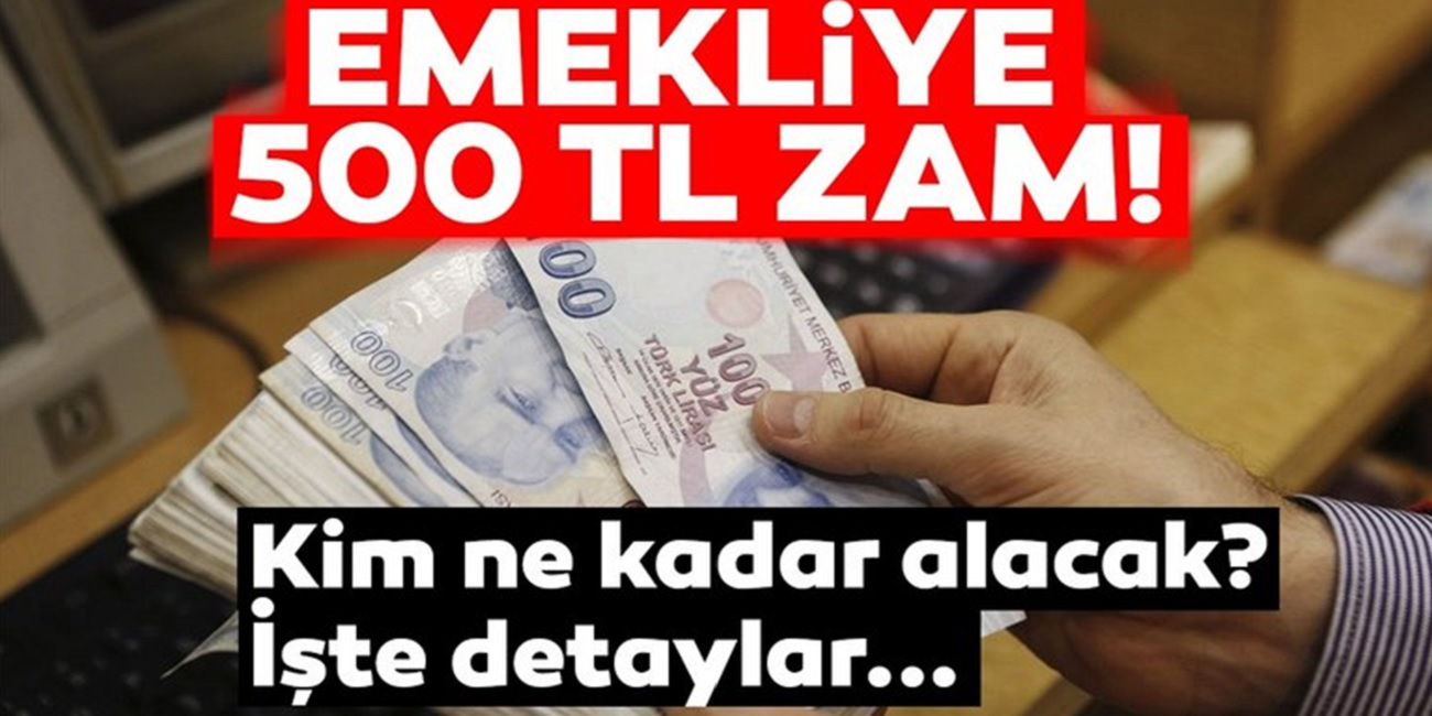 Yeni Gelen Haberlere Göre Emeklilere Ekim Ayında 500 TL Zam Yapılacak!