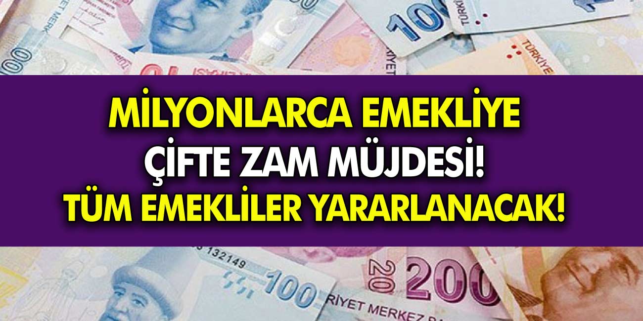 Emeklilere büyük müjde! Yeni maaşlar belirlendi! Çifte zam müjdesi verildi!