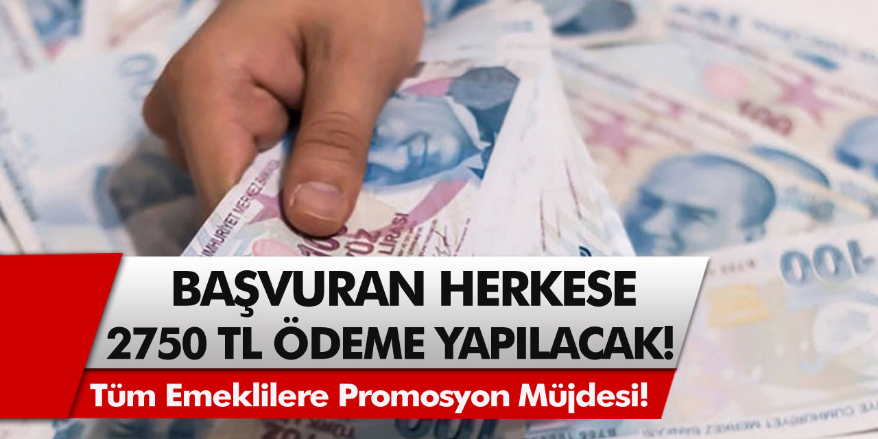 Milyonlarca emekliye müjde Maaştan ayrı ek 2 bin 750 TL verilecek! SSK, Bağ-Kur herkes bu parayı alacak!