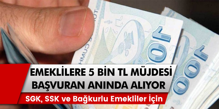 TBMM'den emeklilerine büyük müjde, 5 bin TL kredi verilecek! İşte tüm detaylar!