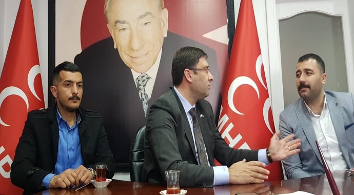MHP İlçe Başkanı Murat İnan’a hayırlı olsun ziyareti