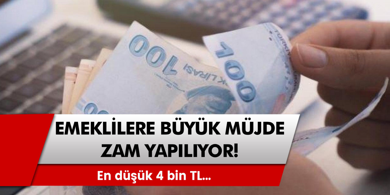 Emekli maaşlarına büyük zam! Seyyanen zam ve Yüzde 41 enflasyon zammı geliyor. En düşük 4 bin TL...