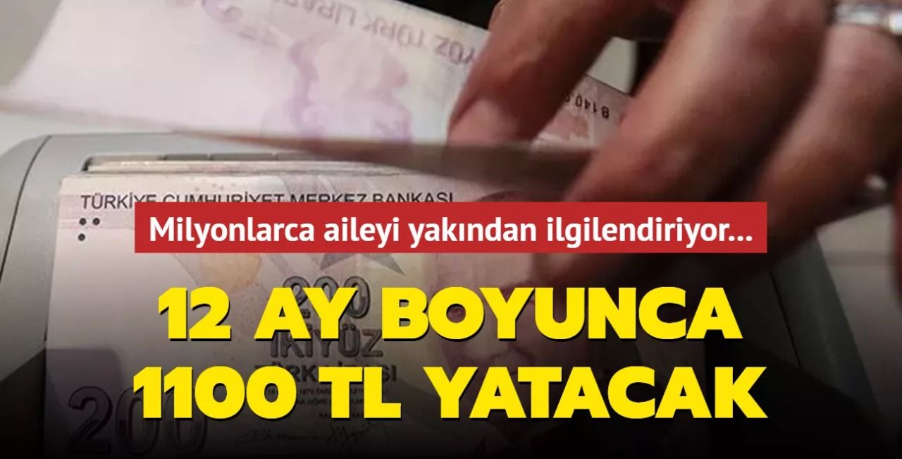 Büyük Müjde herkesi ilgilendiriyor Paralar PTT’den alınacak! 12 ay boyunca 1100 TL ödeme verilecek!