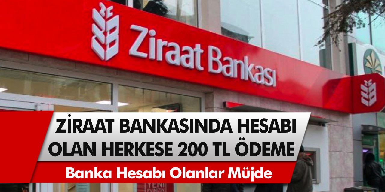 Ziraat Bankasından son dakika müjdesi geldi! Emekli olanlara 200 TL ödenecek: Paranızı hemen alabilirsiniz