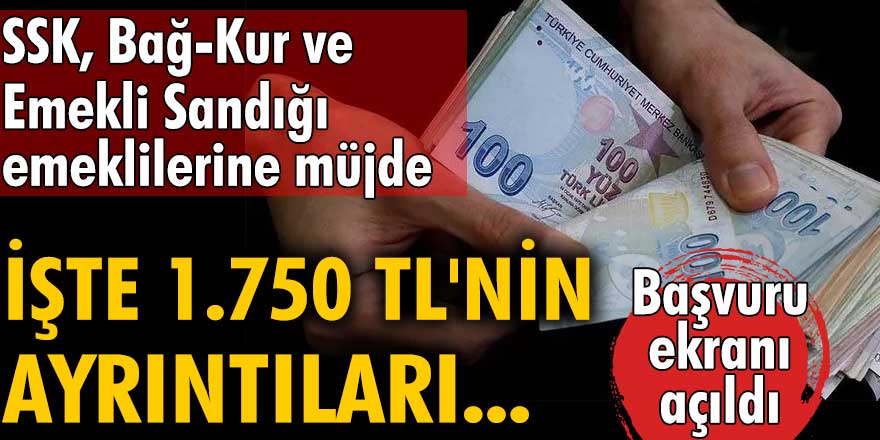 SSK, Bağ-Kur ve Emekli Sandığı emeklilerine büyük müjde! Bayram İkramiyeleri ile birlikte Emeklilerin Hesaplarına 1.750 TL para yatacak...