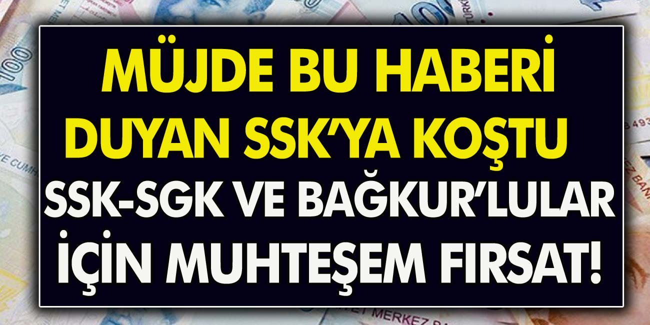 Artık çalışamayanlar da emekli olabilecek! Bu haberi duyan, SSK’ya koştu! SSK – SGK ve Bağ-Kur’lular için muhteşem fırsat…