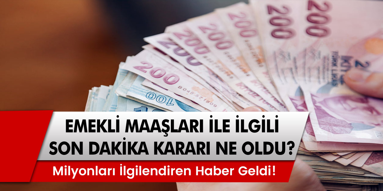 Sabah saatlerinde emeklilerin yüzünü güldürecek haber geldi! Emekli Maaşlarına tam 1.450 TL artırım yapılacak