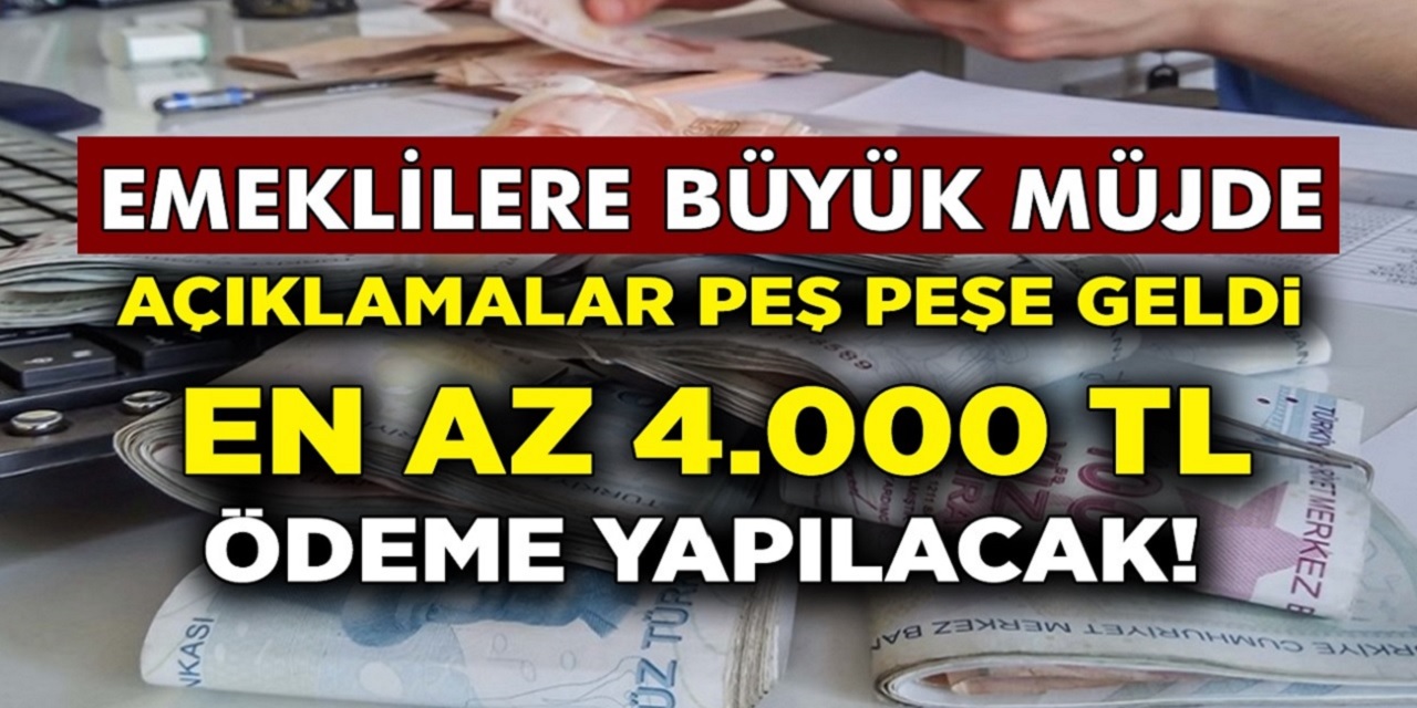 Müjdeler peş peşe geldi! Kurban öncesi 4.750 TL yatacak! SSK, Bağkur, 4C'liler ATM'den alabilir! Maaşı 2.500, 2,900, 3.500 TL olan emeklilere müjde!