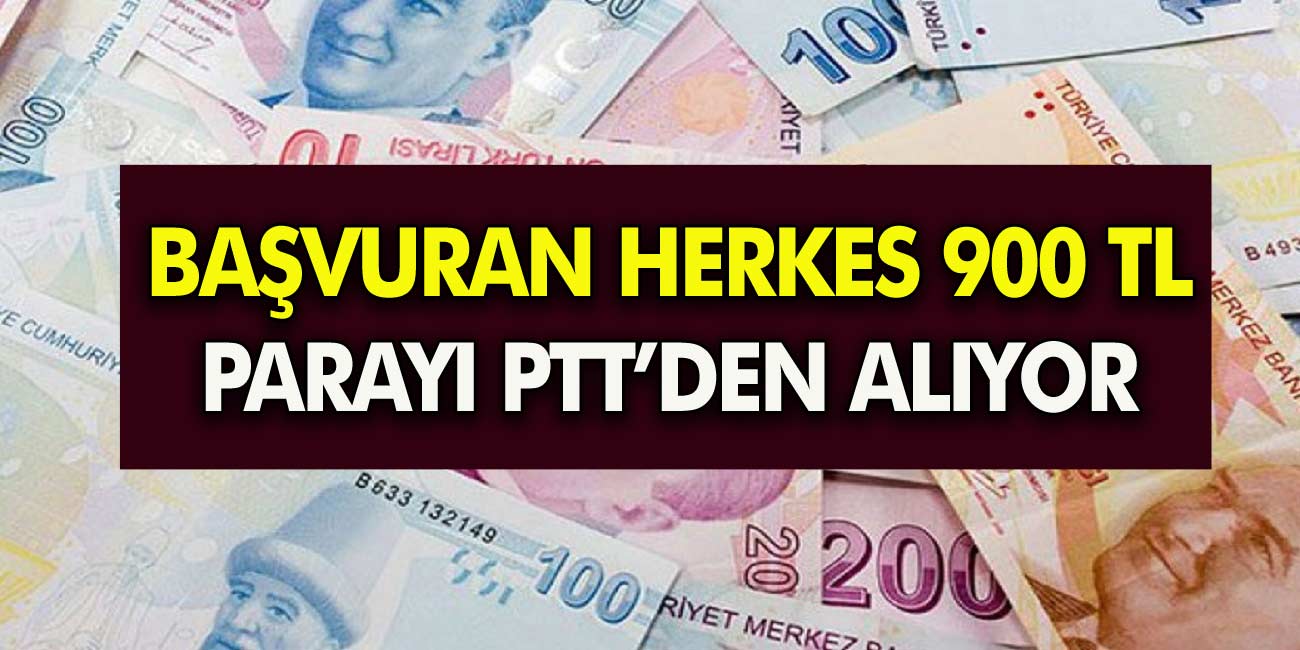 Resmi açıklama geldi! Başvuran herkes 900 TL Parayı PTT'den alıyor! PTT destek paketi başvurusu haberimizde...