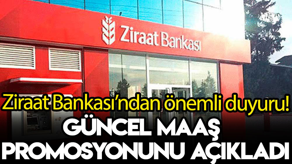 Ziraat Bankası’ndan öyle bir haber Geldi ki! Büyük müjde Emekli Promosyon Kampanyası Dudak Uçuklattı!