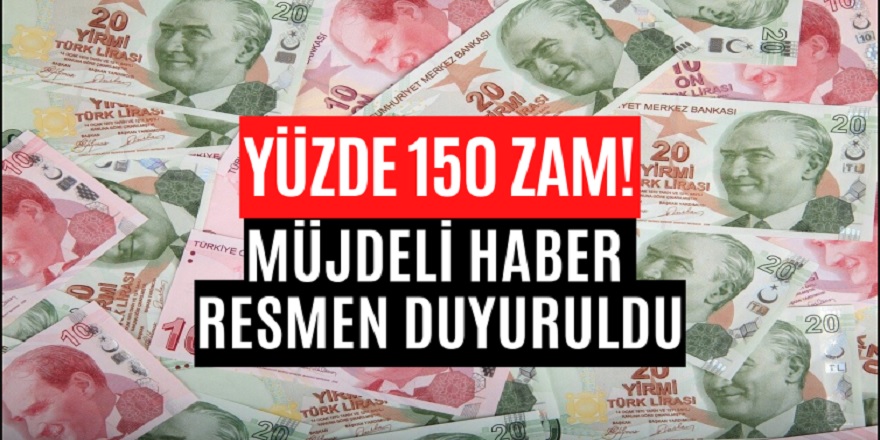 Resmi Açıklama Yapıldı! Bakan Vahit Kirişçi müjdeyi verdi! Tam Yüzde 150 Zam yapıldı!