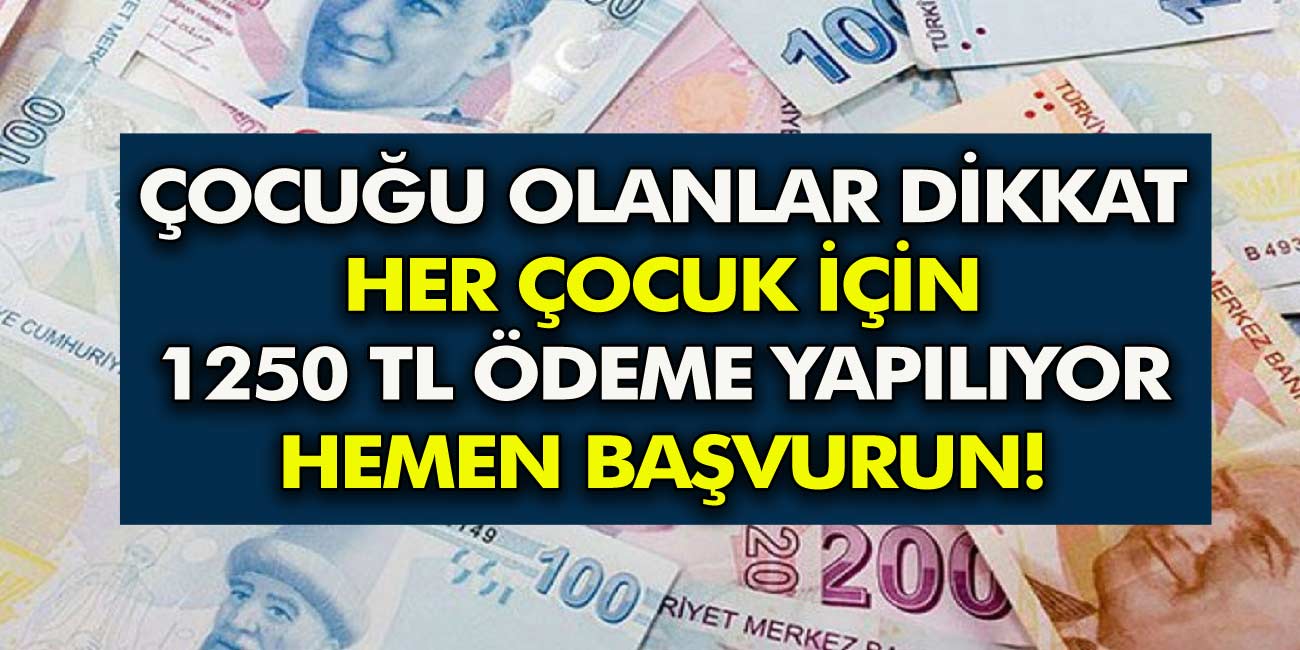 Okula Giden Çocukların Yüzü Bu Sefer Gülecek! Çocuğu olan Ailelere Müjde! Ailelere Tam 1259 tl ödeme yapılacak!