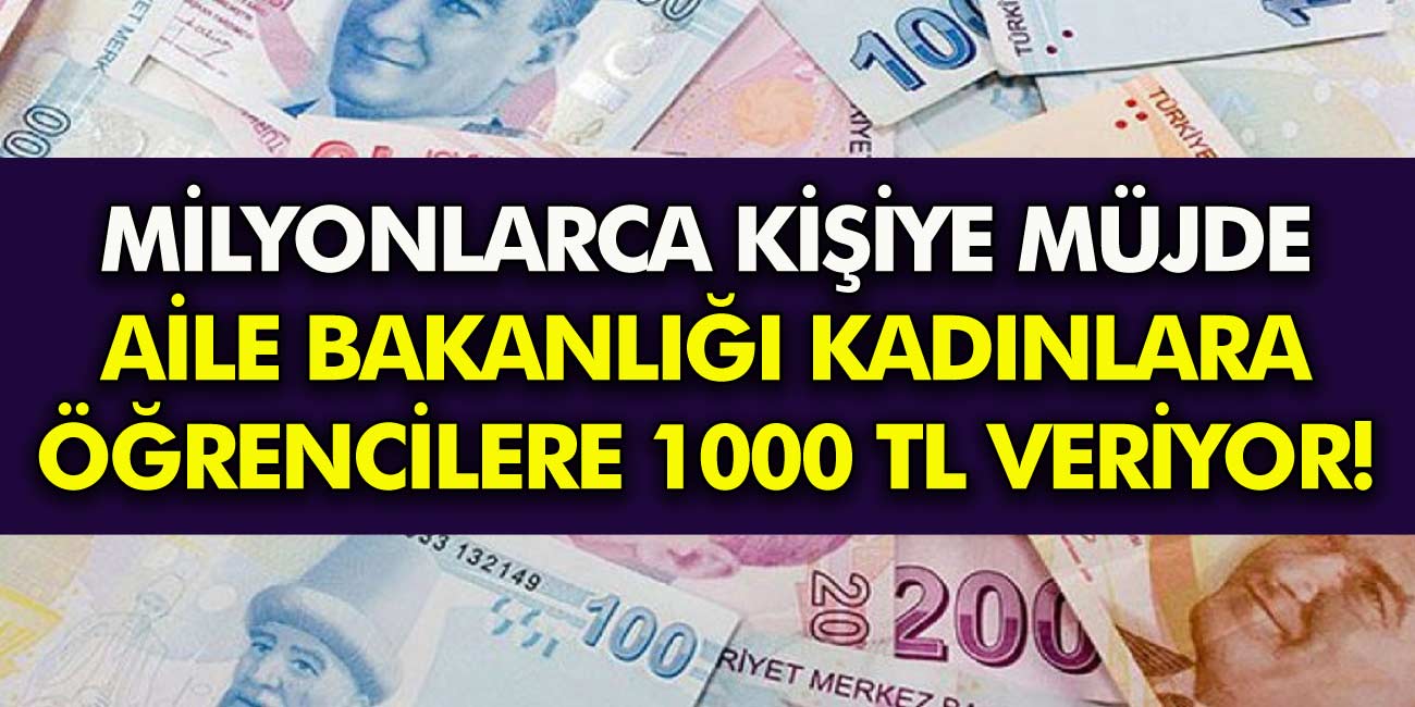 Aile Bakanlığı Kolları Yardım İçin Sıvadı! Öğrencilere kadınlara milyonlarca kişiye büyük destek verilecek!