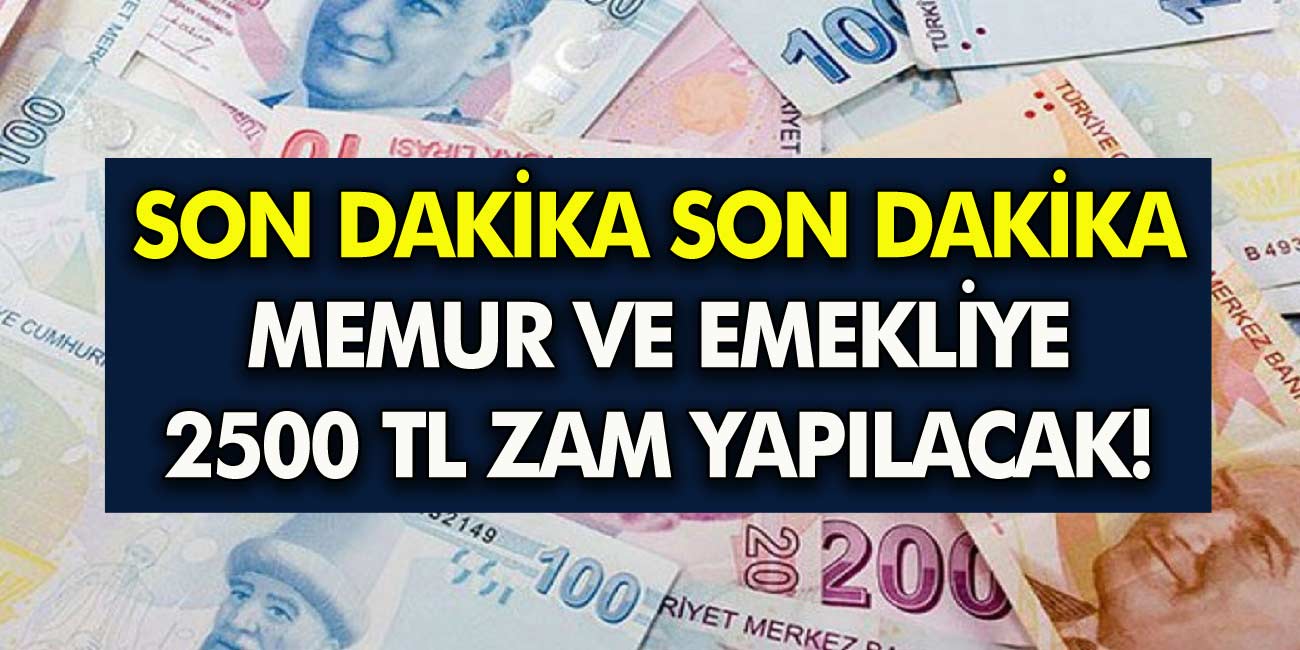 15 Ocak’ta memur ve emekli bayram edecek! Emekliler Sevinçten havalara uçacaklar! 2500 TL’ye yakın ek zam geliyor!