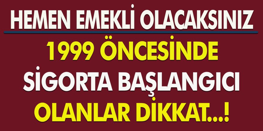 EYT’de sigortası ve primi yatmayanlara müjde! 8 Eylül 1999'dan önce sigortalı olanlara emeklilik! EYT'de prim ve yıl şartı