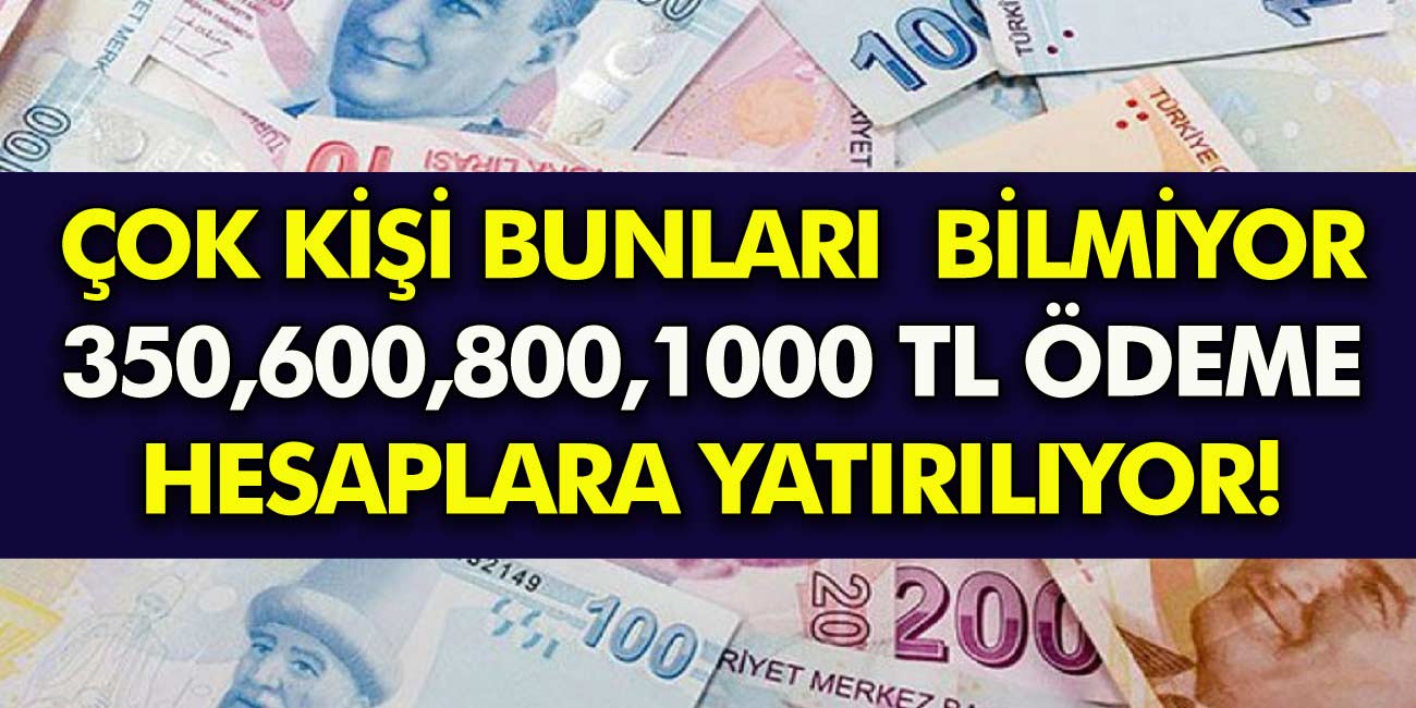 Çok kişi bu yardımları bilmiyor! 350, 600, 800, 1.000TL ödeme hesaplara yatıyor! PTT'den paranızı anında alabilirsiniz!