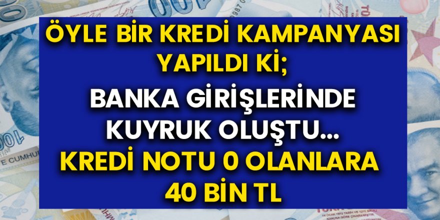 Bu bankalar öyle bir kampanya yaptı ki 40.000 TL para veriyor! Başvur Bankamatik kartınıza hemen 40.000 TL net ödemeni al!