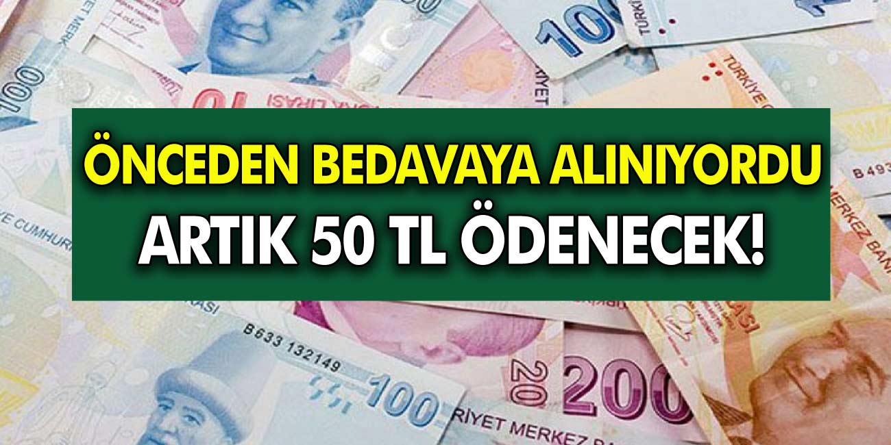 Herkes bedava alıyordu: Vatandaşlar şoke oldu! Artık fiyatı 50 TL oldu!