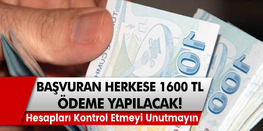 Meclis'ten karar çıktı! Bakanlık TC kimlik kartıyla başvurana anında 1600 TL yardım yapacak! Ödemesi şartlar haberimizde!