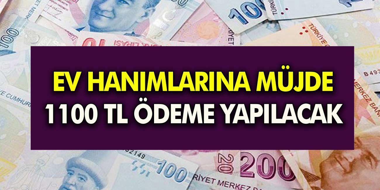 SON DAKİKA Devlet'ten Ev Hanımlarına 1100 TL verileceği Haberi geldi! Tek şart Çocuğunuzun Olması Yetiyor!