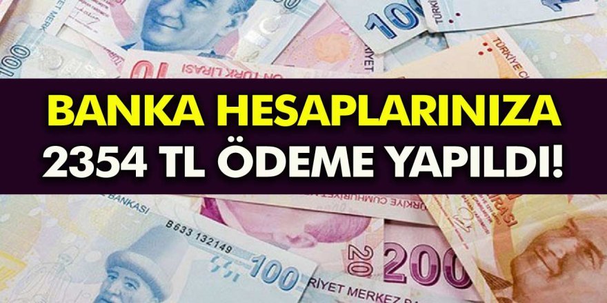 Muhteşem fırsat: 2354 TL ödeme hesaplarınıza yatırıldı, hemen bakın!