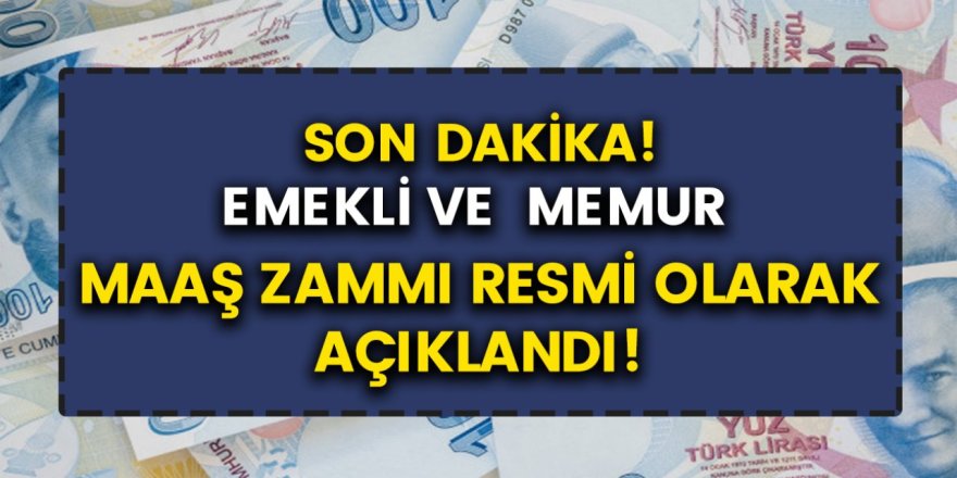 Son Dakika: Emekli Aylıkları ve Memur Maaşlarındaki Zam Oranları Belli Oldu! İşte Güncel Tablo detayları...