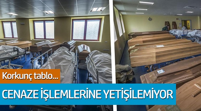 Koronavirüsten korkunç tablo; Cenaze işlemlerine yetişilemiyor